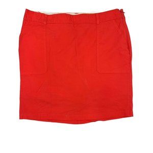 Dockers Womens Skort Red Coral size 12 w Pockets